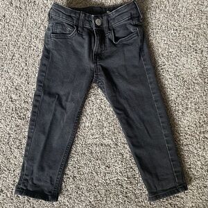 H&M 2T Adjustable Black Jeans